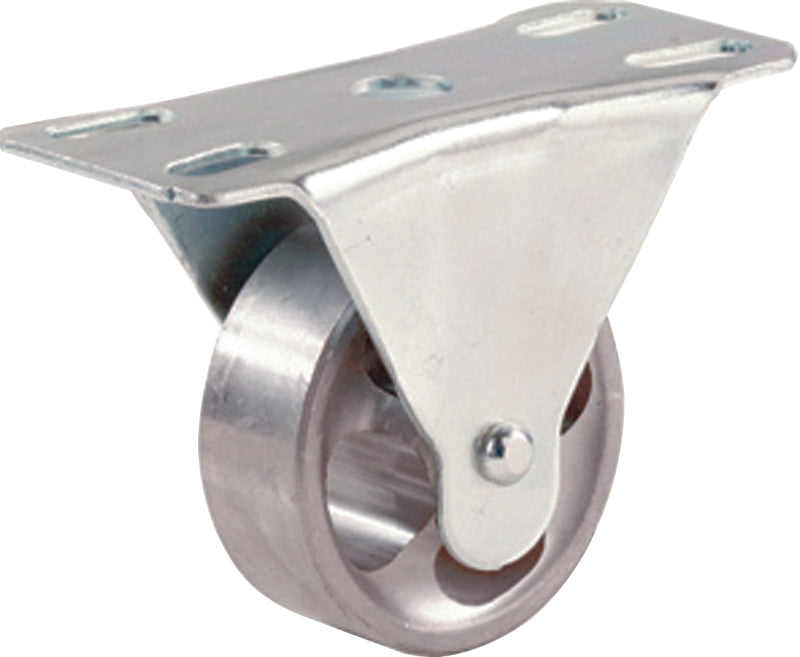 Shepherd Hardware 9184 2-1/2-Inch Cast Iron Rigid Plate Caster, 175-lb Load Capacity,Silver