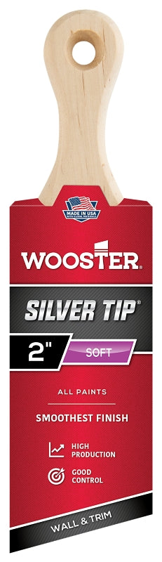 WOOSTER BRUSH 5225-2 SLV Tip Short Brush, 2", 2"