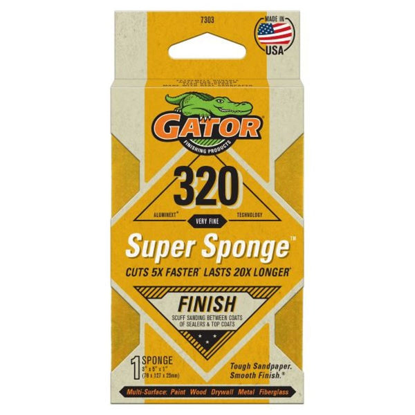 Gator 7303 Sanding Sponge, Yellow