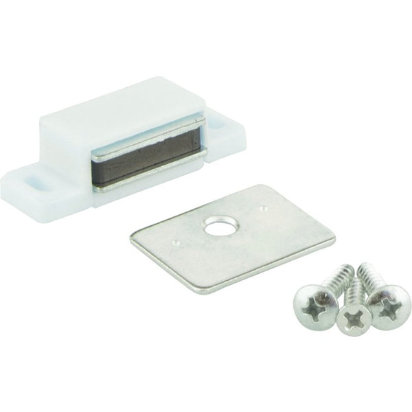 Hardware Resources KFCMS-A-WH2 Cabinet Catch, White