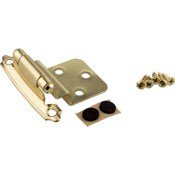 3/8" Self Closing Inset Hinge Polished Brass KFHI-A-PB2