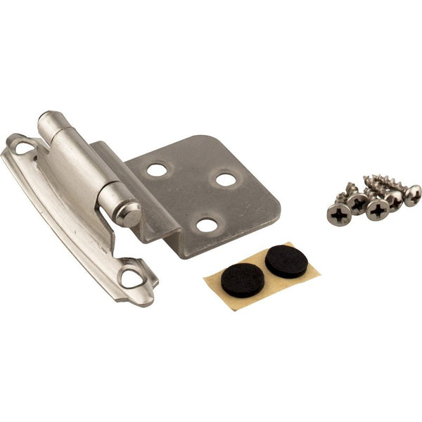 38" Inset Self Closing Hinge Satin Nickel KFHI-A-SN2