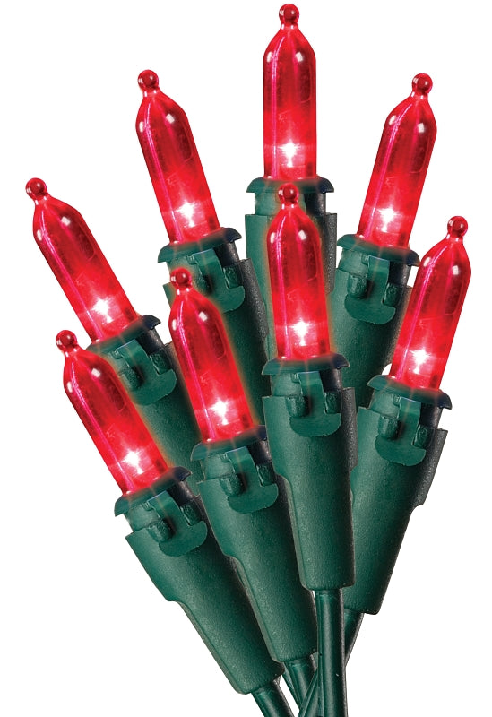 SYLVANIA V40843-34 LED Mini, 100 Lt, Red V4084349/W11L1258
