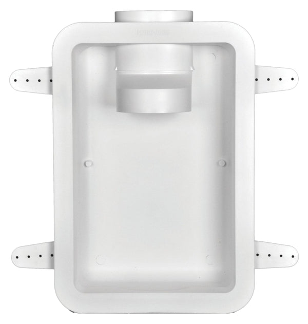 Dundas Jafine DRB4XZW Recessed Dryer Vent Box, 4", White