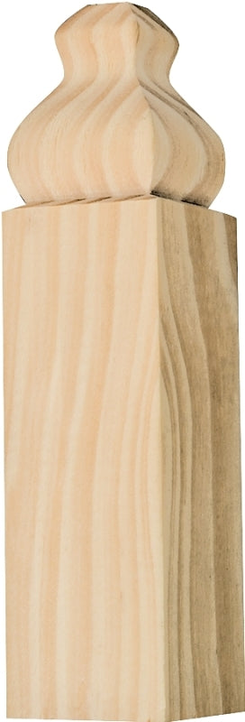 WADDELL MANUFACTURING OBTB-52 OBTB52 Out Base Corner Block, 6.5" x 1.1" x 1.1", beige