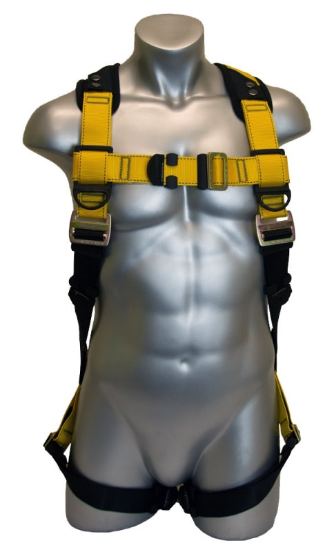 Ymachray Fall Protection Safety Harness OSHA/ANSI Compliant,internal Shock Absorbing landyard&Hook 37101