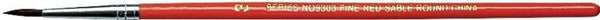Linzer Products RED sble Art Brush 3/8 9303-1