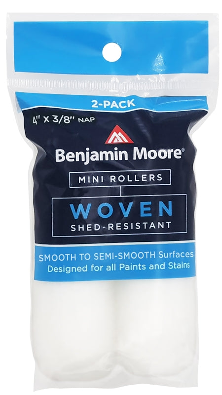 Benjamin Moore Woven 4 in. W X 3/8 in. Mini Roller 2 pk U66301-018