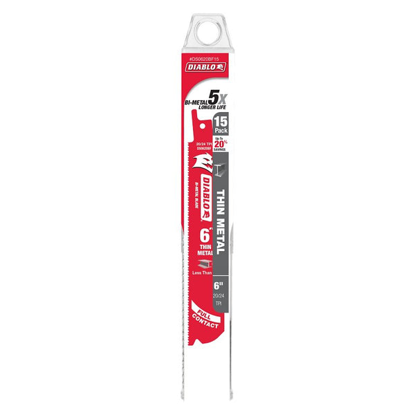 Freud 6 BIM Thin Metal 15PK DS0620BF15