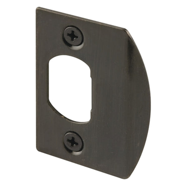 Prime-Line E 2233 Antique Brass Plated, Dead Latch Door Strike (2 Pack)