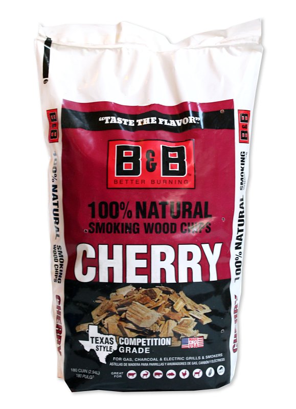 B&B Charcoal Inc B&B Charcoal Cherry Wood Smoking Chips 180 cu. in. - Case of: 1 C00126-B