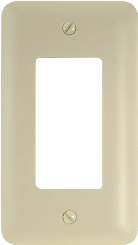 Amerelle Devon Single Rocker Steel Wallplate in Almond 935RAL