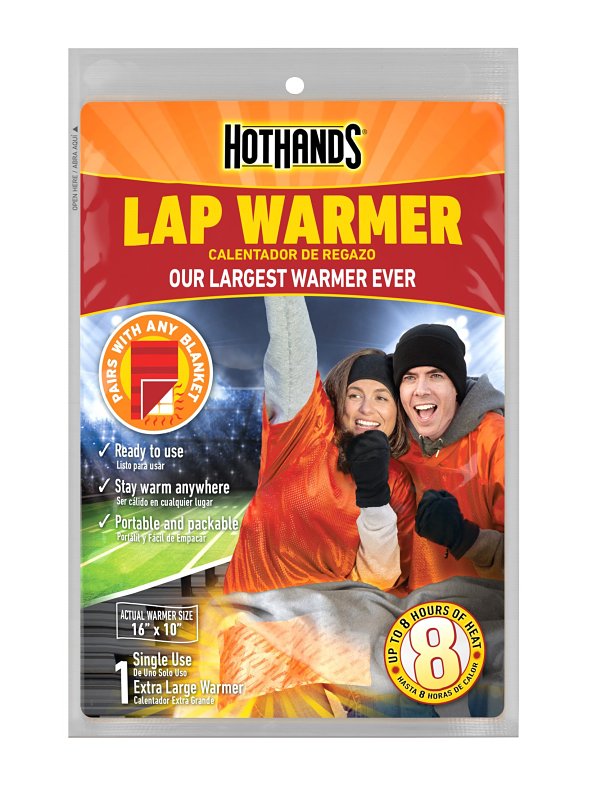 HotHands Lap Warmer, Largest Warmer 16" X 10" - Up to 8 Hours of Long Lasting Heat - 1 Lap Warmer,Tan H1623300