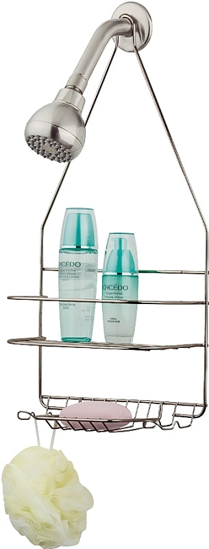 Homebasix Ss-sc-25-nk Shower Caddy, Satin Nickel