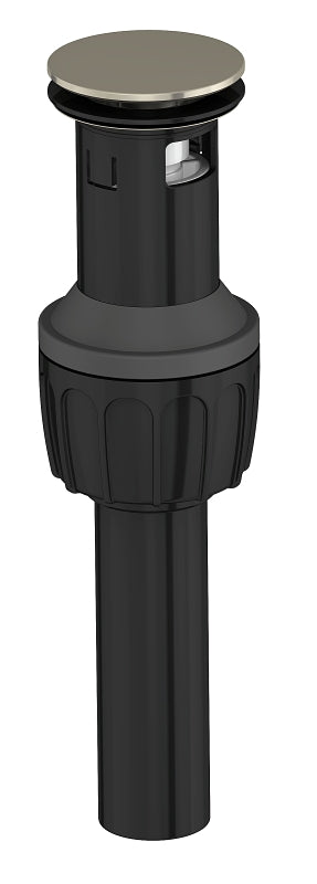 Boston Harbor Tobi22090017np Drain Push Pop-up with Overflow, Brushed Nickel