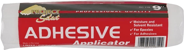 Linzer RC 118 0900 Project Select Adhesive Roller, 1/4 in Nap, 9 in L, Nylon Cover, 9 x 1/4"