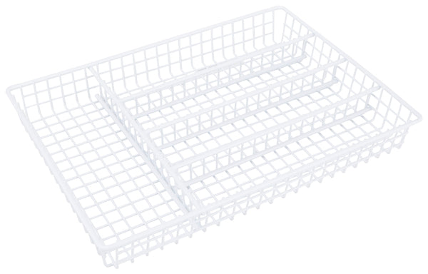 Homebasix Ji-18W-3L Storage Tray, White