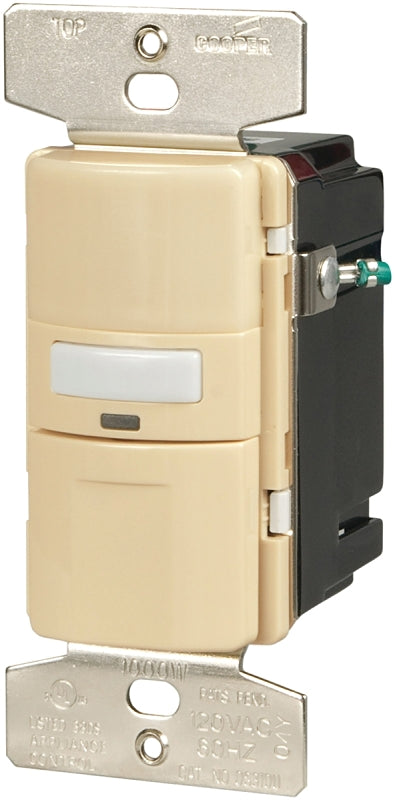 Cooper Wiring Occupancy Switch W/Light Ivory OS310U-V-K