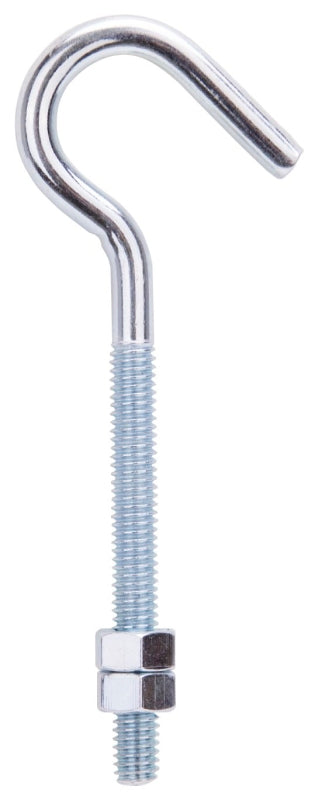 MINTCRAFT LR325 Hook Bolt wtih Nut 5-Inch, Steel Zinc