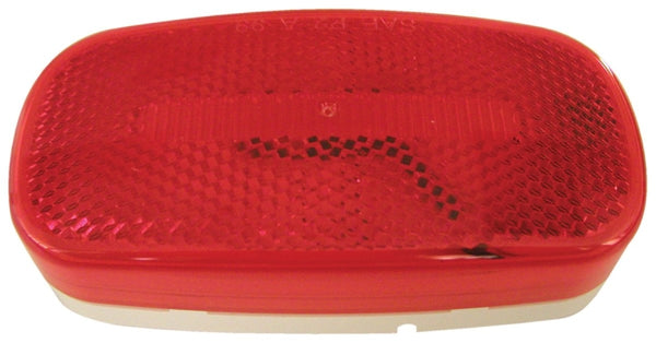 Perterson Peterson V180R Piranha Red LED Oval Clearance/Side Marker Light with Reflex