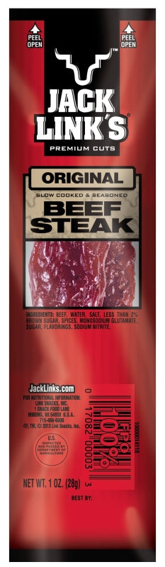 Jack Link's Original Beef Steak, 1 oz., 1 Ounce 02027 (12-Pack)