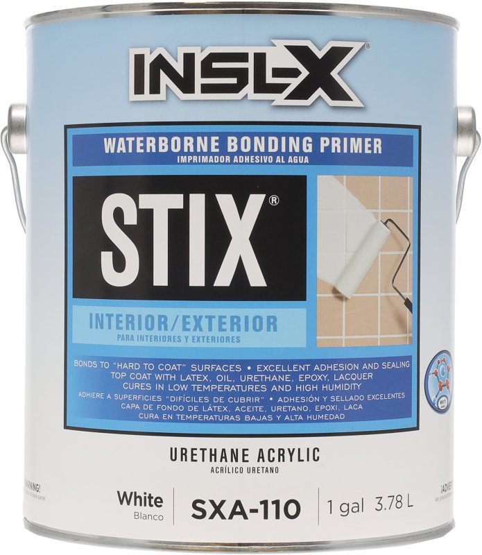 INSL-X Stix Waterborne Low VOC Bonding Primer, White, 1 Gal. - 1 Each