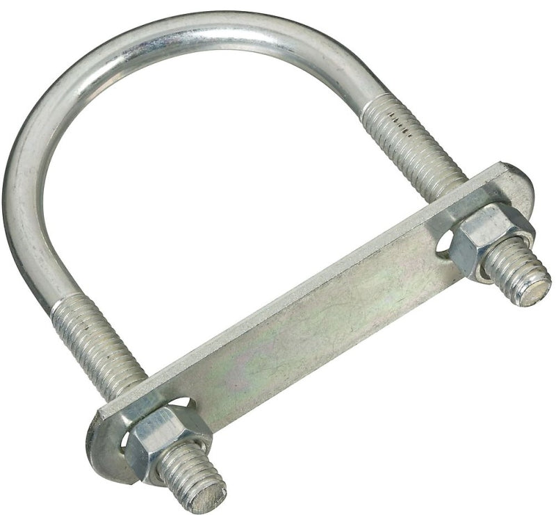 National Hardware N222-208 2190BC U Bolt in Zinc plated,#642-3/8"x2-1/2"x4"