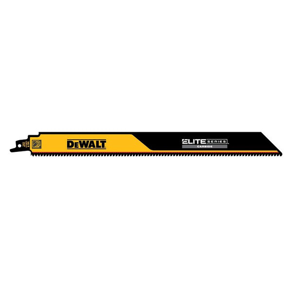 Dewalt Elite Series Reciprocating Saw Blade 1Pk Carbide Tipped 12In 8 Tpi Metal Cutting DWAR12108CT-1