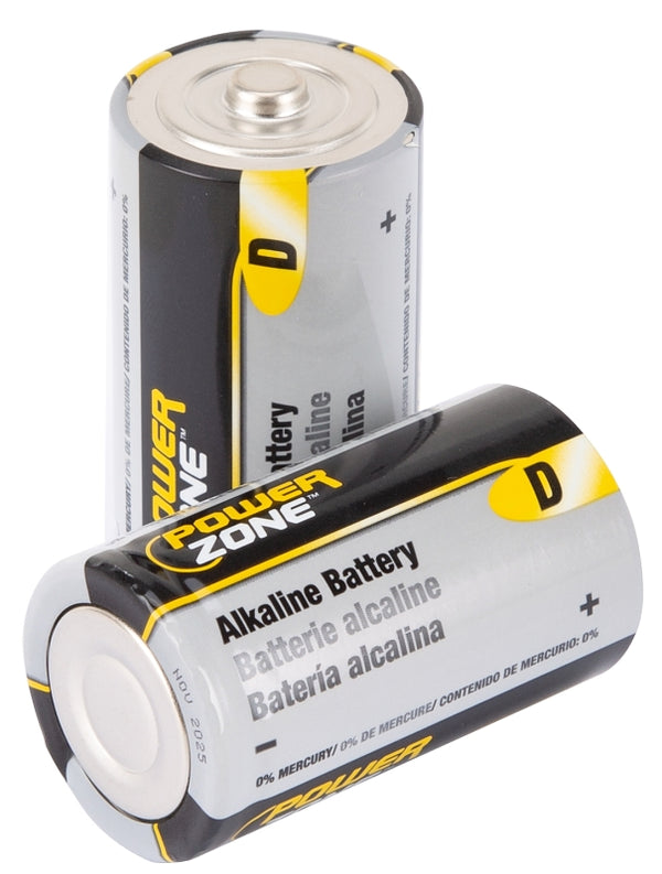 Power Zone Battery Alkaline Card/2 1.5v D LR20-2P-DB