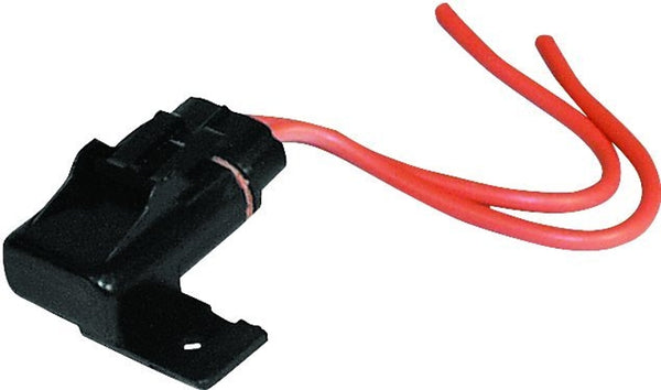 Calterm 08231 Weatherproof Panel Mount ATO & ATC Fuse Holder, 10 AWG, 30 A, Black