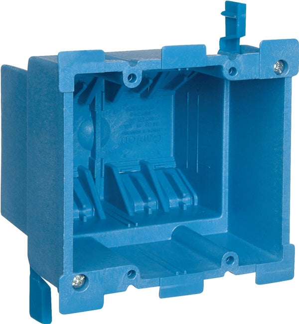 Thomas & Betts Carlon BH234R Outlet Box, Old Work, 2 Gang, 3-7/8-Inch Length by 2-3/8-Inch Width by 3-5/8-Inch Depth, Blue
