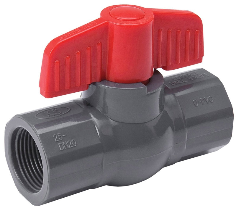 Mueller 107-103 Ball Valve, 1/2" FIP X 1/2" FIP
