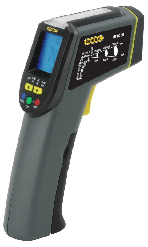 General Tools & Instruments IRTC50 Infrared Thermometer, Energy Audit Star Burst, 8:1