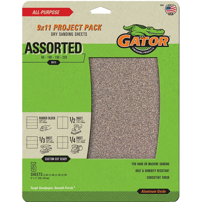 ALI INDUSTRIES 4444 Multi-Surface Sanding Sheet, 9" x 11"