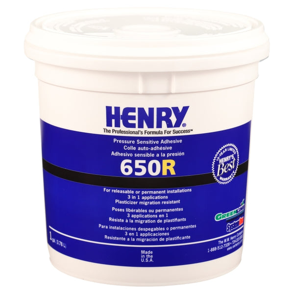 Henry 650 R Releasable Bond Pressure Sensitive Adhesive 1 gal. 12849