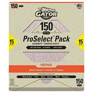 Ali Industries 134894 9 x 11 in. Sanding Sheet - 150 Grit - Aluminum Oxide Abrasive - Pack of 15