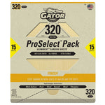 Gator Ali Industries 134893 9 x 11 in. Sanding Sheet - 320 Grit - Aluminum Oxide Abrasive - Pack of 15 7284