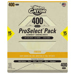 Ali Industries 135042 9 x 11 Sanding Sheet - 400 Grit - Aluminum Oxide - Pack of 15 7285