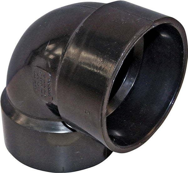 Canplas 2 Inch ABS 90 Degree Vent Elbow, ABS Construction 102202BC