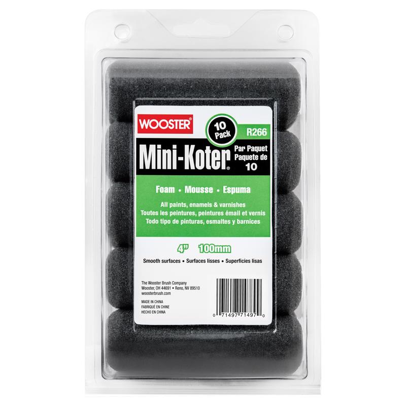 Wooster Brush Mini-Koter R266 4 inch Mini Roller Foam - 10 Pack