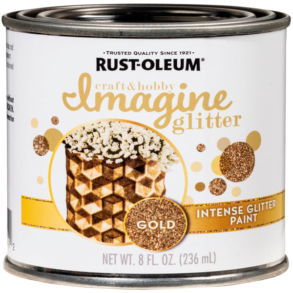 Rust-Oleum Glitter Paint Gold 8OZ 345698