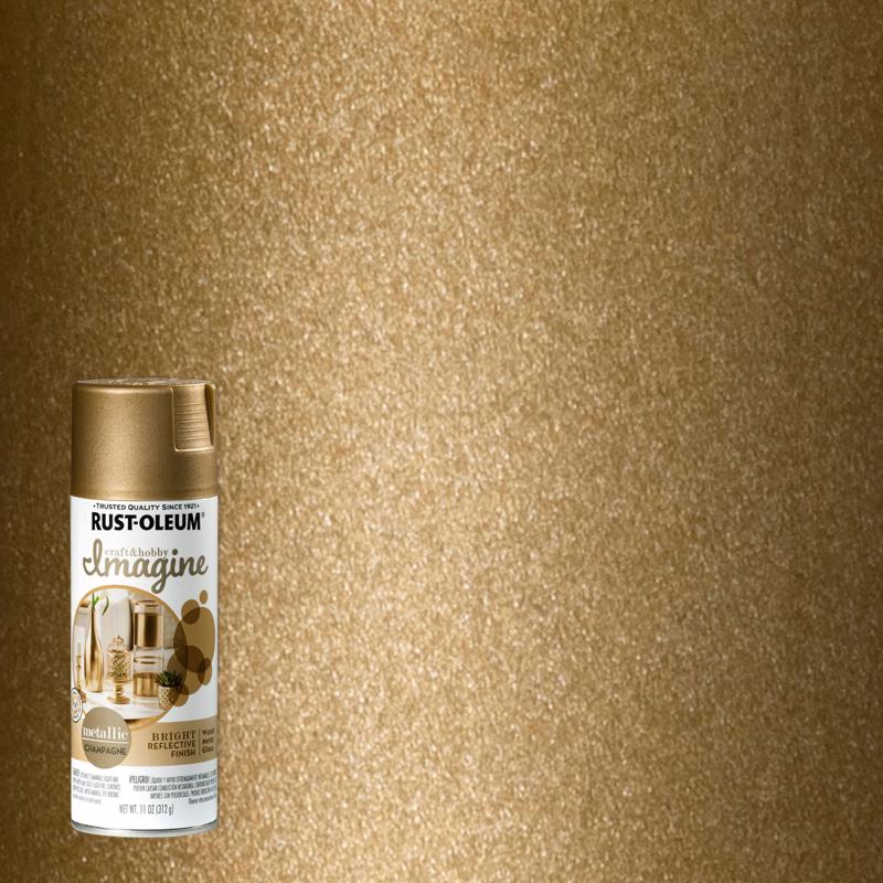 Rust-Oleum Imagine Craft & Hobby Metallic Spray Paint Champagne, 11 oz.