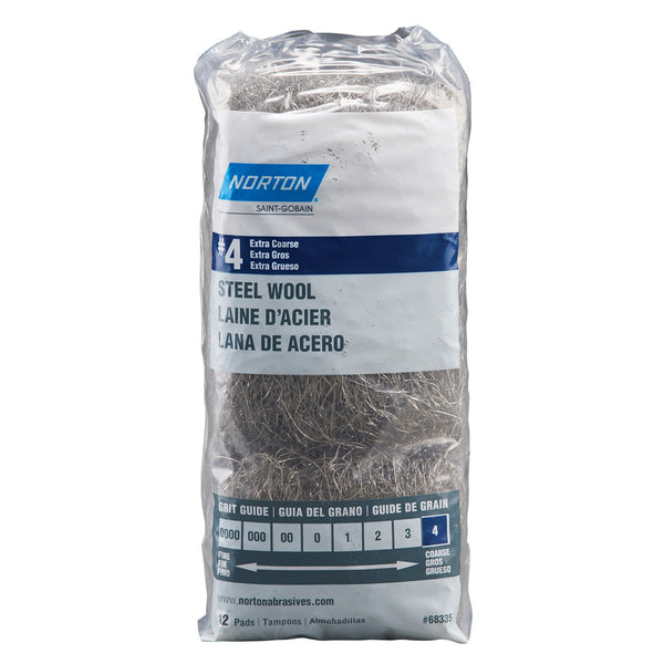 Norton Steel Wool 4 Excs 12PK 7660768335
