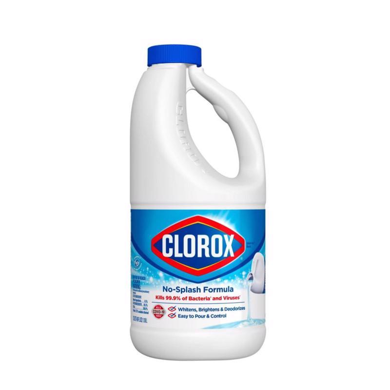 Clorox Splash-Less Bleach, Clean Linen Scent, 55 Ounces, 2 Pack (110 Ounces Total), Real Bleach Made Simple™