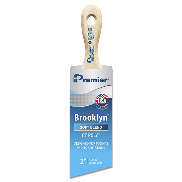 Premier Brooklyn 2 in. W Soft Angle Paint Brush 17306