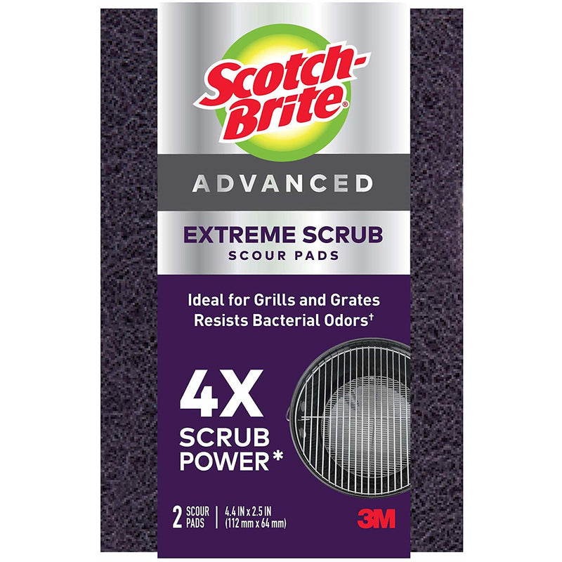 Scotch-Brite Extreme Scrub Scour Pad, 2 Pads