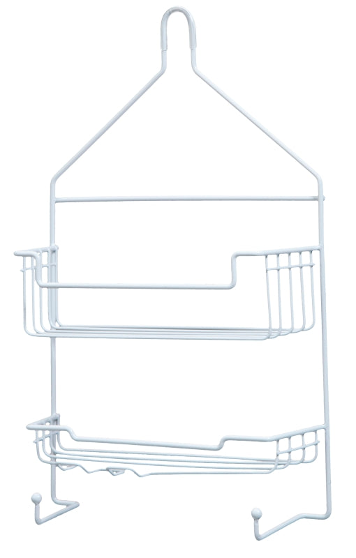 Kenney 2-Shelf Hanging Shower Caddy, White
