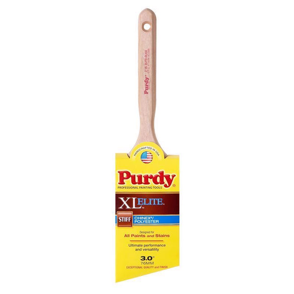 Purdy 144152530 XL Elite Series Glide Angular Trim Paint Brush, 3 inch