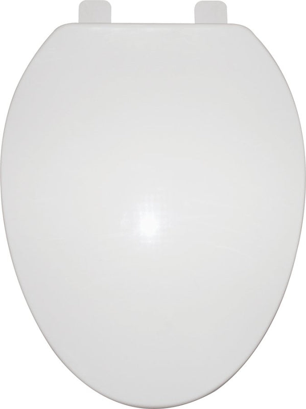 MINTCRAFT Q-019-WH ProSource Toilet Seat, for Use with Elongated Bowls, Polypropylene, 19", White
