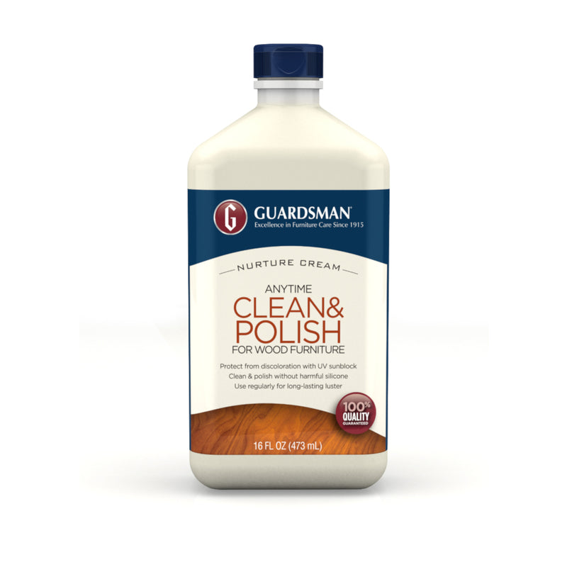Guardsman Clean & Polish for Wood Furniture, Cream Polish 16 oz 461500 by Guardsman
